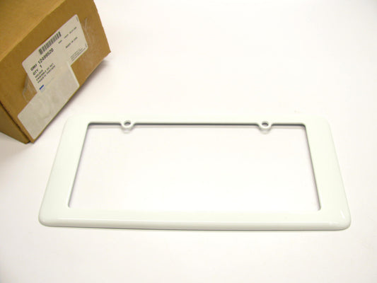 NEW GM 12499520 Rear License Plate Holder OEM 2005-2013 C6 Corvette ARCTIC WHITE