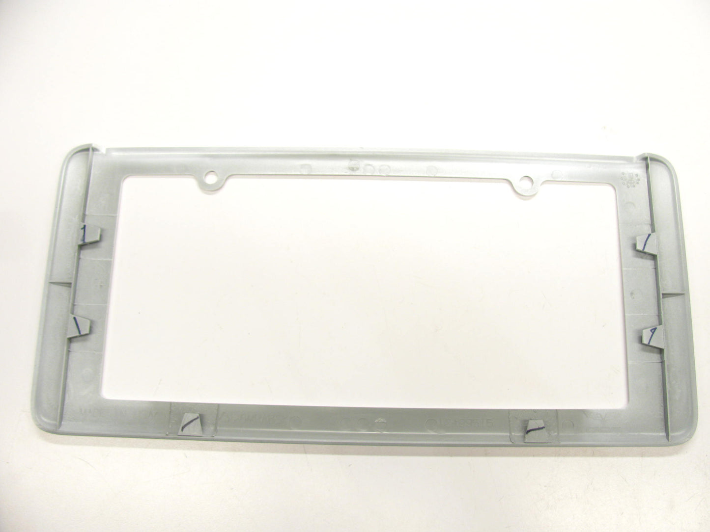 NEW GM 12499520 Rear License Plate Holder OEM 2005-2013 C6 Corvette ARCTIC WHITE