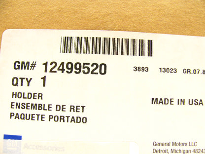 NEW GM 12499520 Rear License Plate Holder OEM 2005-2013 C6 Corvette ARCTIC WHITE