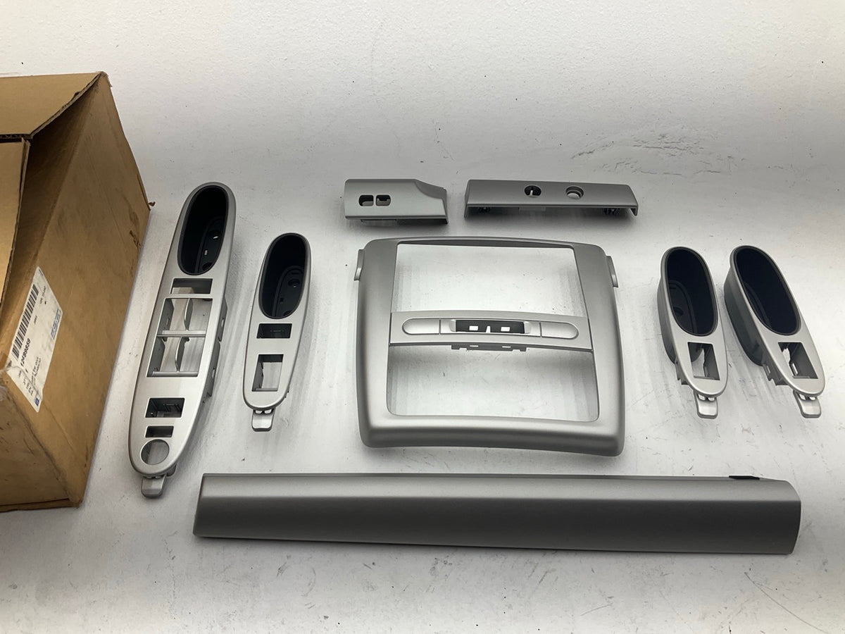 OEM GM 12499859 Silver Interior Dash Bezel Trim Kit - 2005 - 2010 Chevy Cobal
