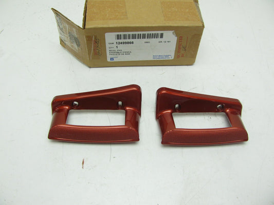 (2) GM Exterior Door Handles71u Daytona Sunset Orange For  05-13 C6 Corvette