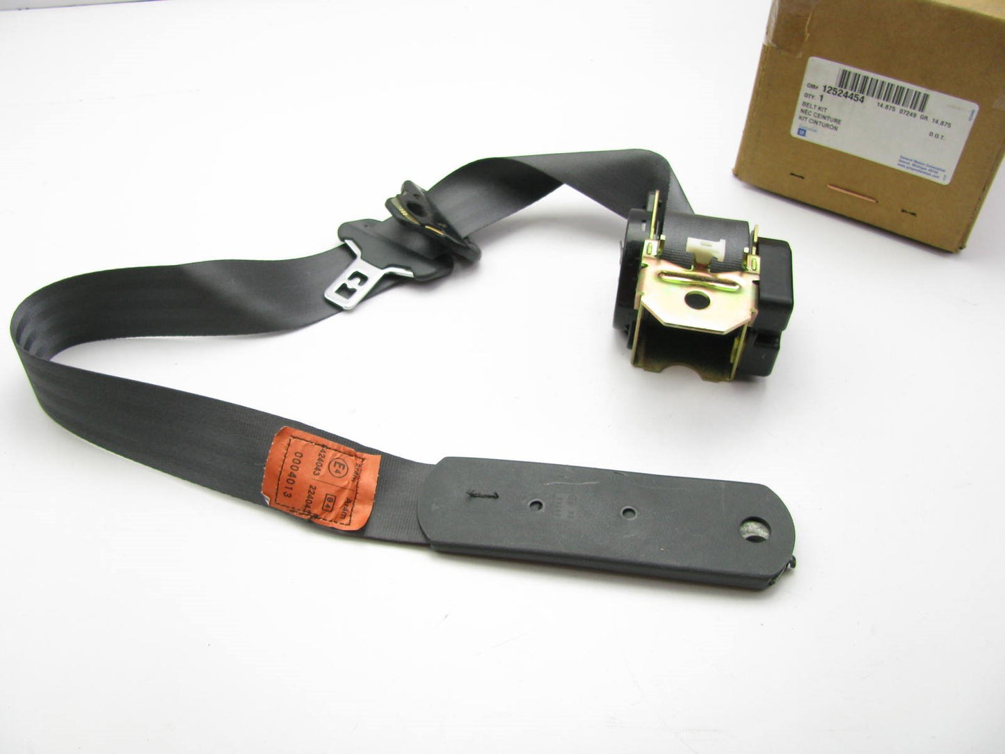 NEW GENUINE OEM GM 12524454 REAR LEFT Seat Belt  MED DK GRAY - GRAPHITE