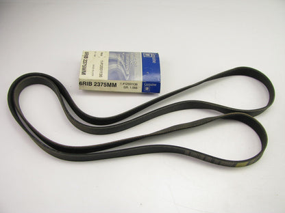 NEW GENUINE OEM GM 12551136 Serpentine Belt - 0.84'' X 93.985'' - 6 Ribs
