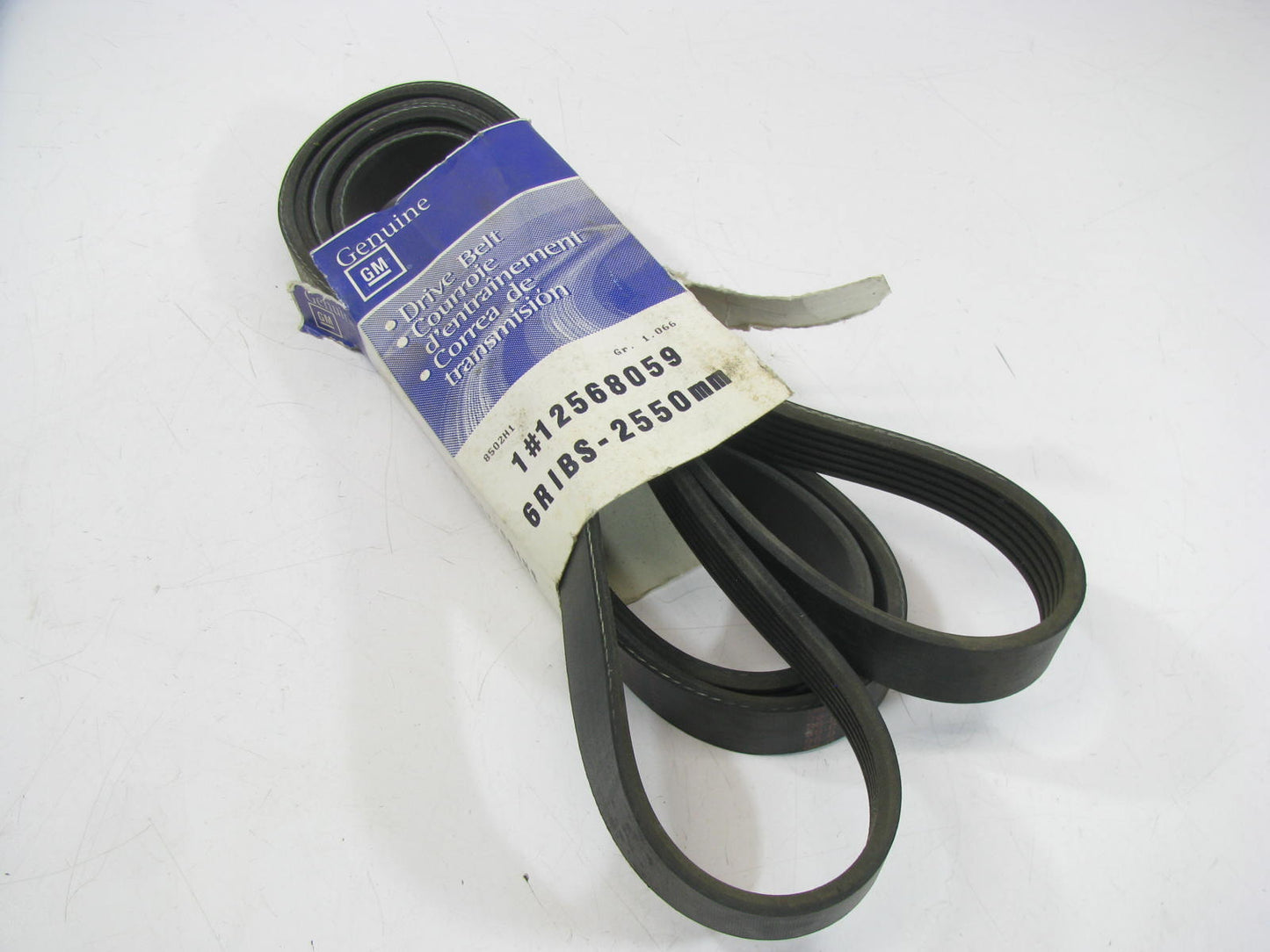 NEW - OEM GM 12568059 Serpentine Belt - 0.84'' X 101.00'' - 6 Ribs