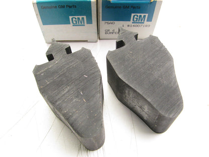 (2) NEW - OEM GM 14007189 Suspension Control Arm Stopper Bumpers - Front Lower