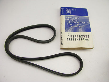 NEW - OEM GM 14102558 Serpentine Belt - 0.42'' X 35.67'' - 3 Ribs