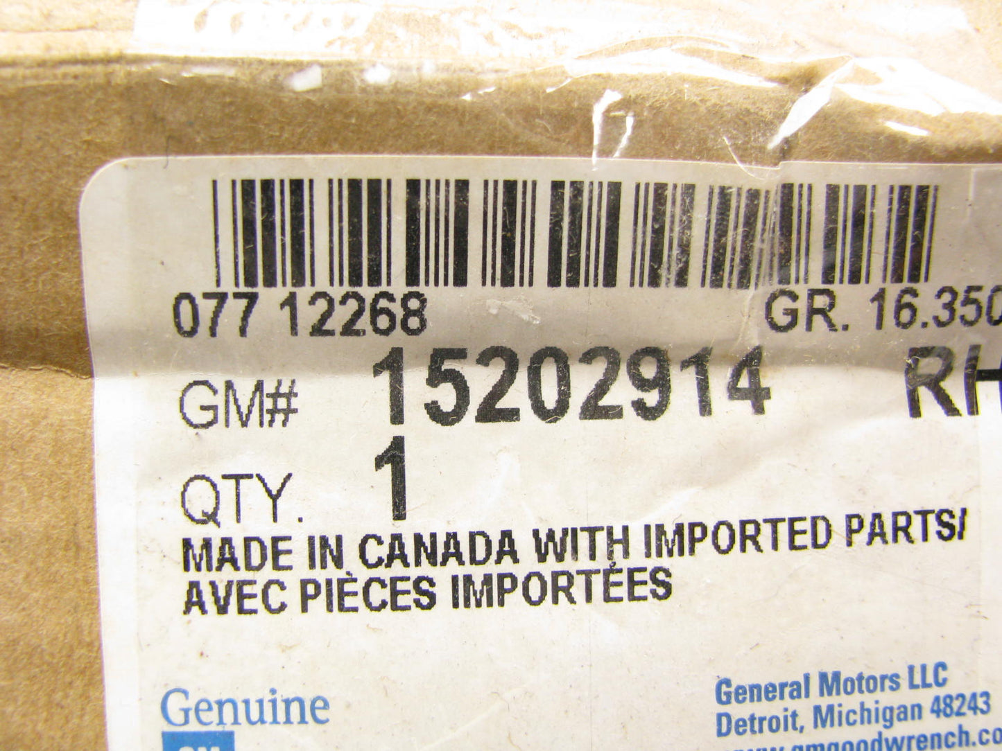 NEW GENUINE OEM GM 15202914 Rear RIGHT Outside Exterior Door Handle - BLACK
