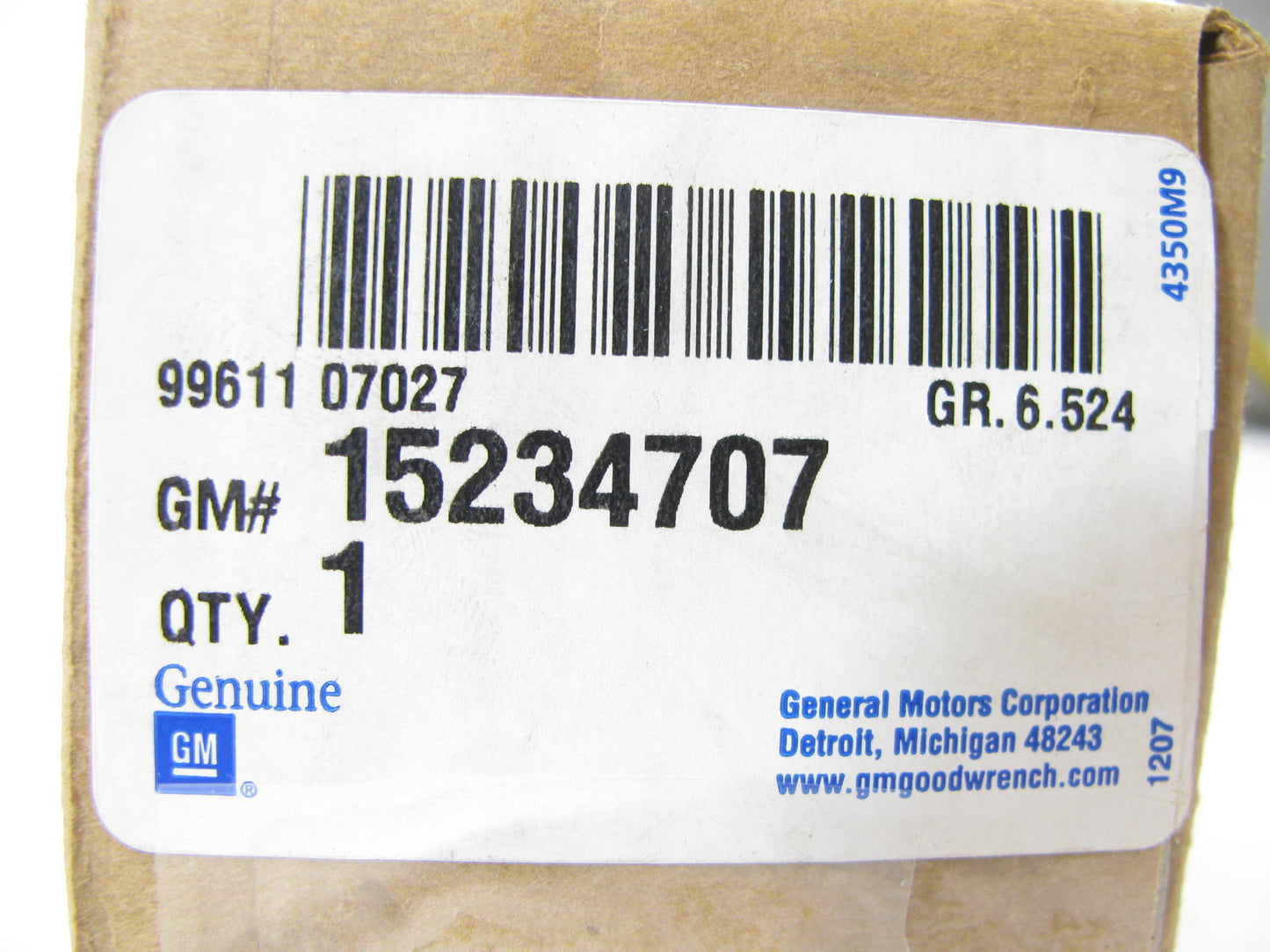 NEW - OEM GM 15234707 Steering Column Shaft 2005-2007 Cadillac CTS
