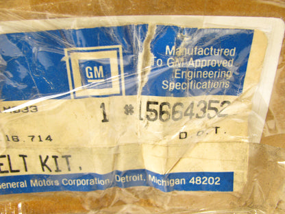 NOS OEM GM Rear # Bench Seat Set Belt Kit For 1992-1993 Astro, Safari 15664352