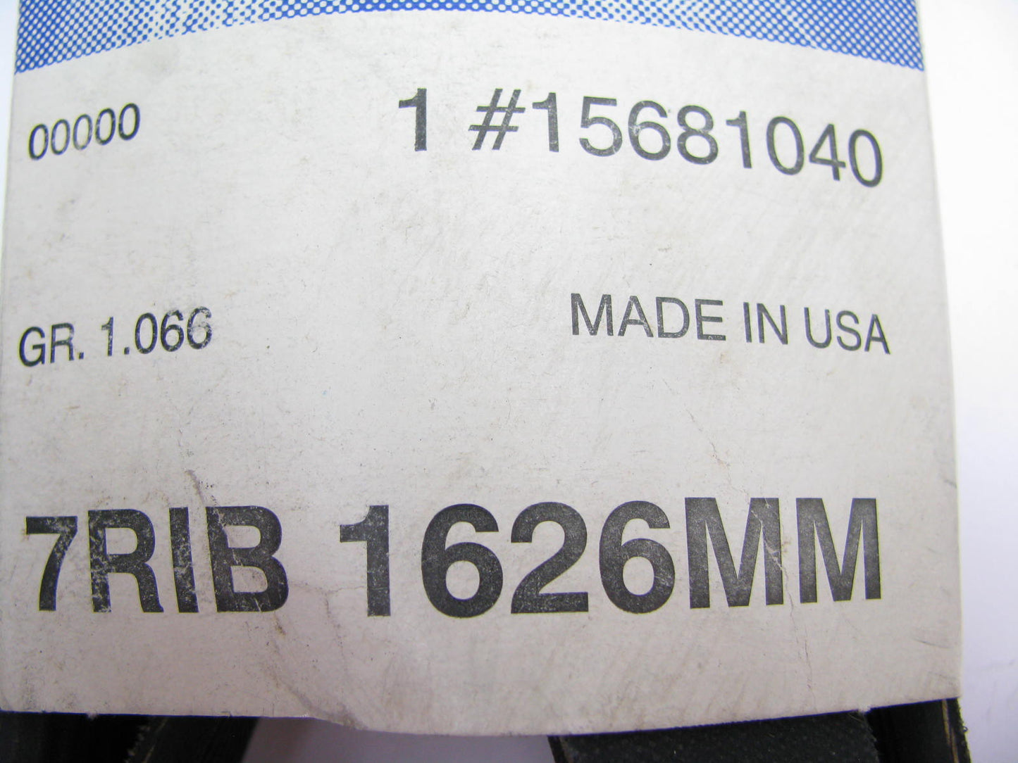 GM 15681040 Engine Drive Serpentine Belt For 1995-96 Chevy GMC P6000 6.6L DIESEL