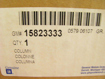 NEW GENUINE OEM GM 15823333 Steering Column 2006 Buick Allure, LaCrosse - Gray
