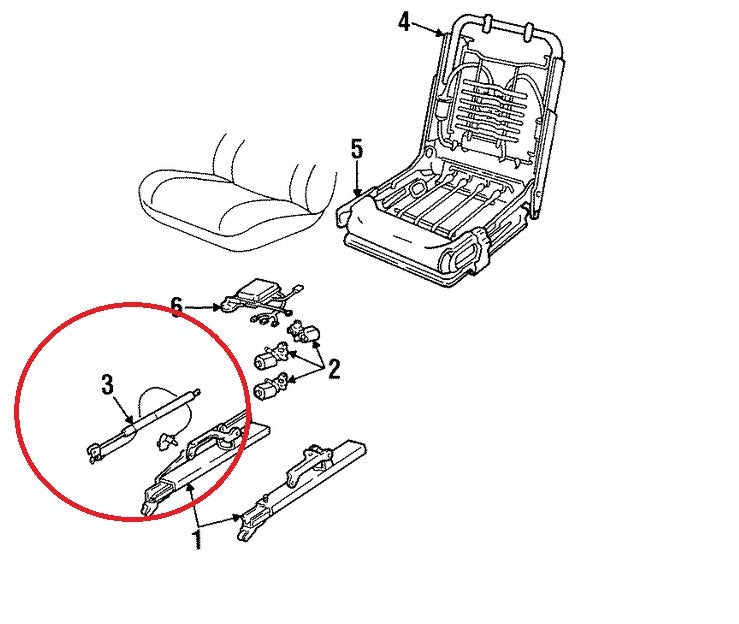NOS 1992-1993 Cadillac Seville Passengers Seat Recliner Actuator OEM GM 16620723