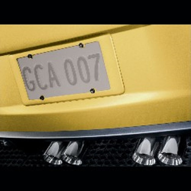 NEW GM 17802354 Rear License Plate Holder OEM For 05-13 Corvette YELLOW
