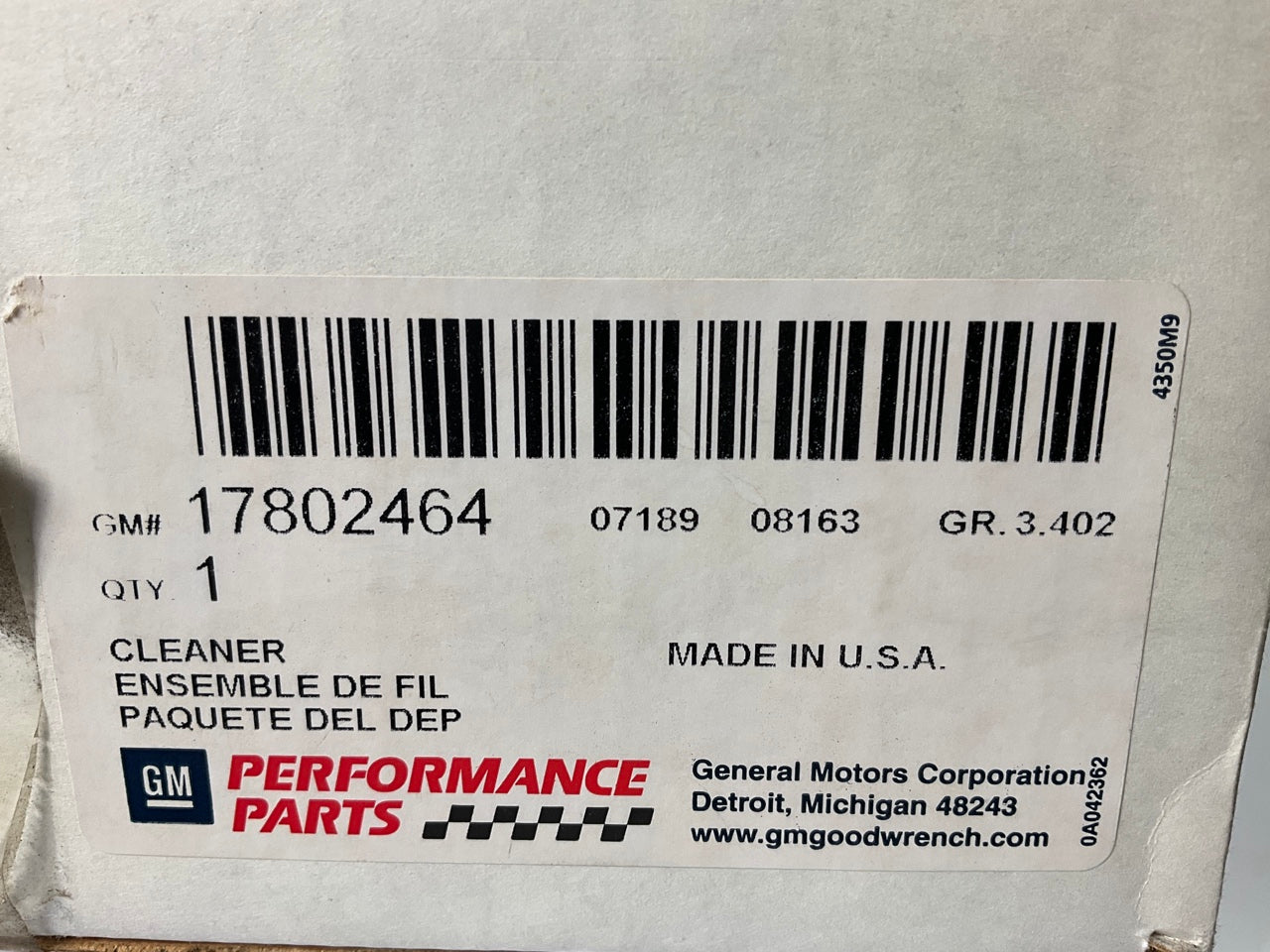 GM 17802464 Performance Air Intake System For 2006-2007 Colorado, Canyon 3.5 3.7