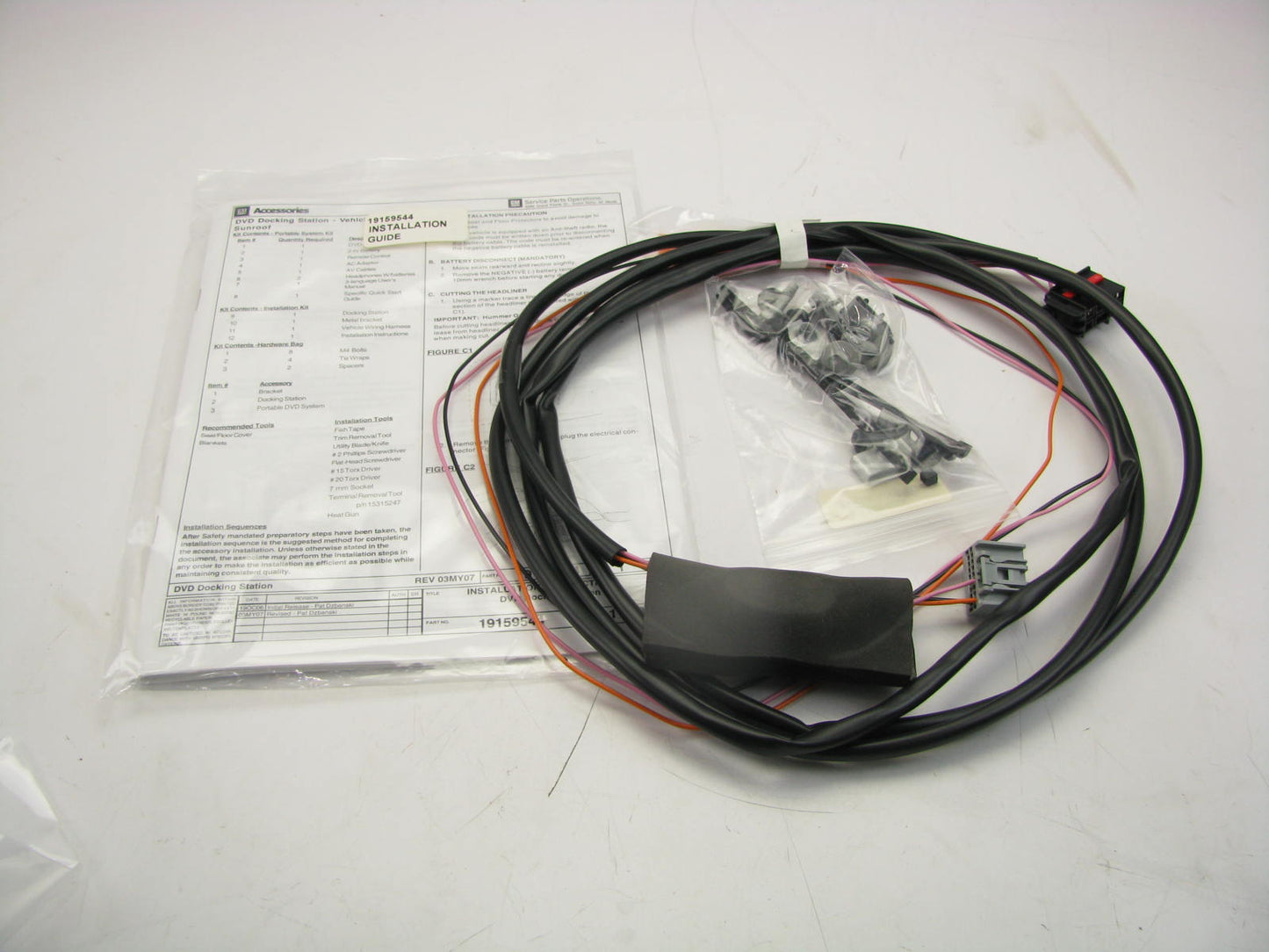 INSTALL KIT ONLY - OEM GM Overhead DVD Player Docking Station 2007-2009 Escalade