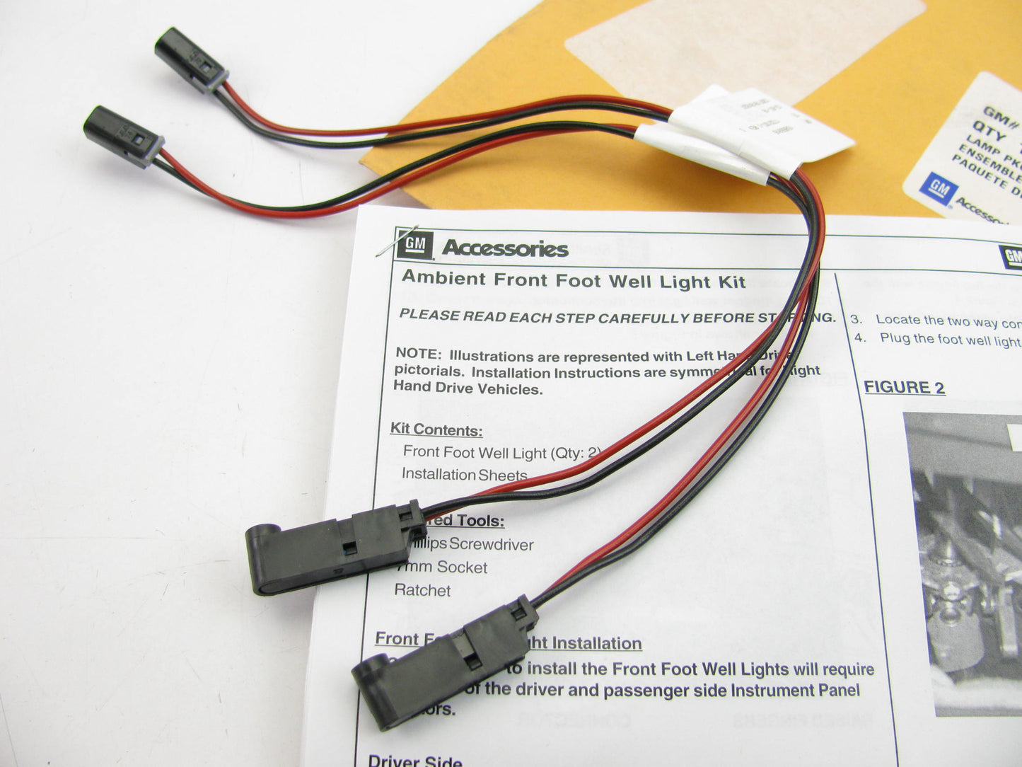 NEW OEM GM 19170639 Front Ambient Light Foot Well Kit For 08-10 Cadillac CTS