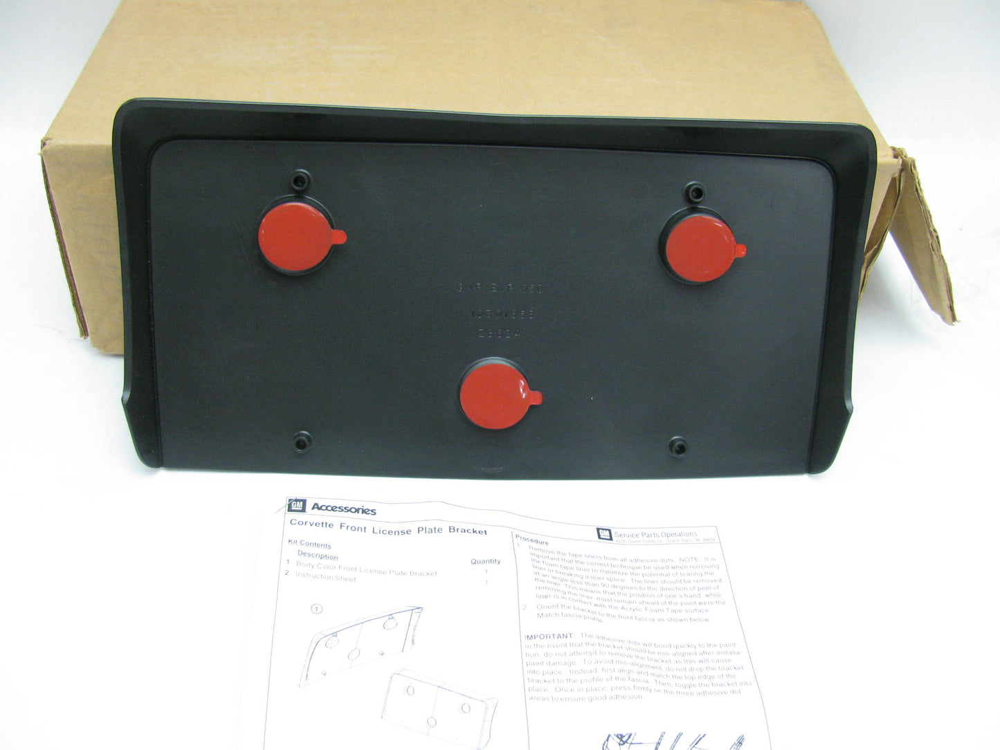 NEW GM 19202742 FRONT License Plate Mount Holder OEM For 2009-2013 Corvette