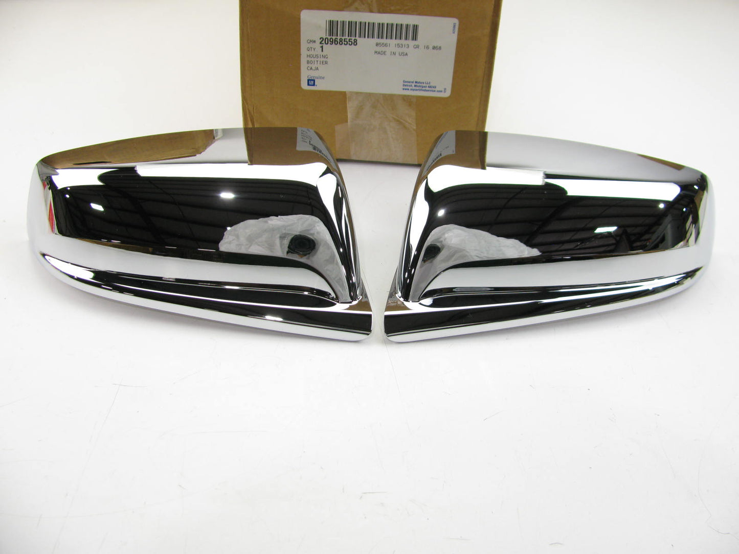 NEW - OEM GM 20968558 Chrome Mirror Cover Caps 2013-2015 Chevrolet Malibu