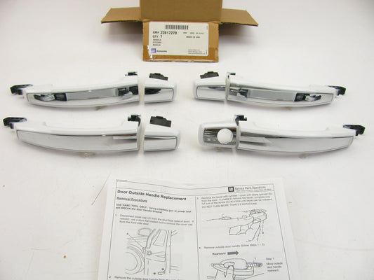 NEW OEM GM Door Handle Set White W/chrome 22817270 For 12-17 Regal 13-16 Malibu