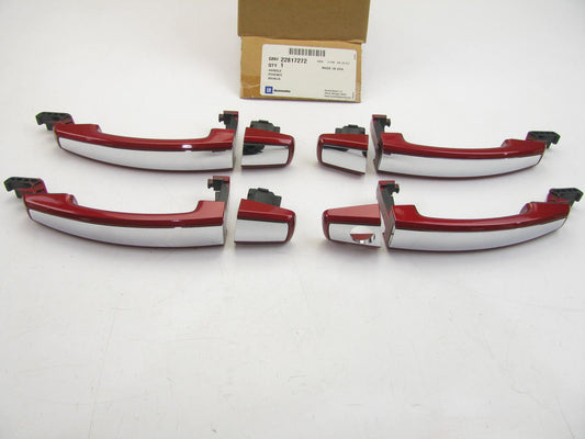 NEW OEM GM 2012-2016 Chevy Sonic Outside Front Rear Door Handles - Crystal Red