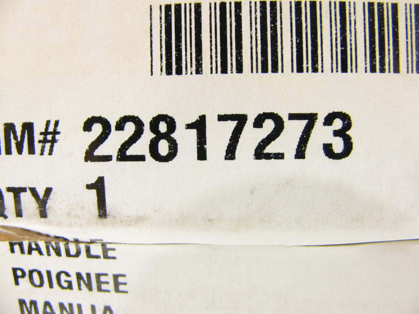 NEW OEM GM 22817273 Exterior Door Handles 2014-2016 Chevy SS - White Diamond