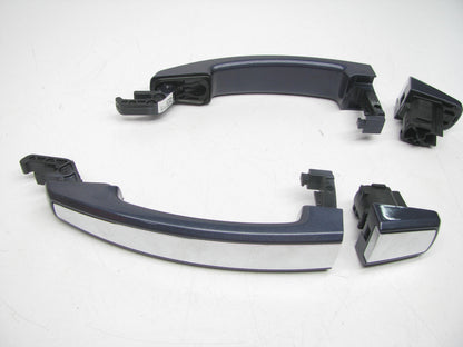 OEM GM 4-pc Exterior Door Handle Set Atlantis Blue W/chrome Strip 22817278