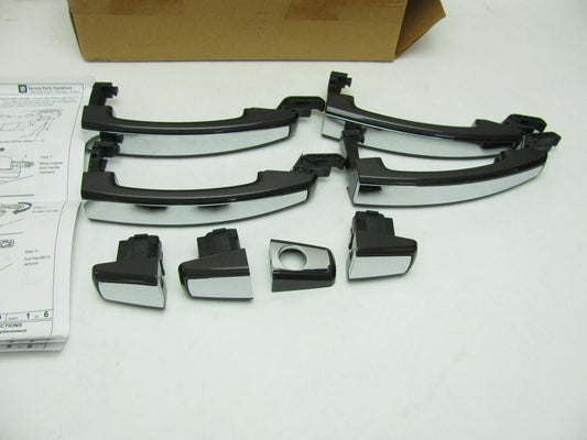 OEM GM 4-PC Exterior Door Handle Set Sable Metallic W/chrome Strip 23207130