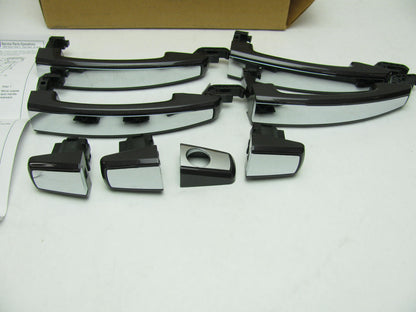 OEM GM 4-PC Exterior Door Handle Set Sable Metallic W/chrome Strip 23207130