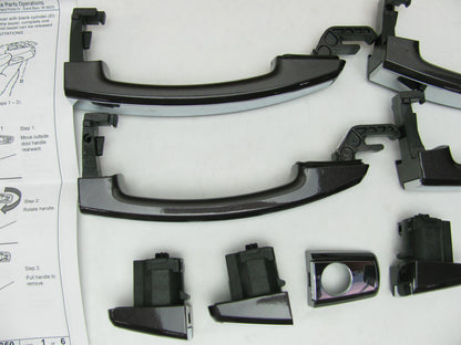 OEM GM 4-PC Exterior Door Handle Set Sable Metallic W/chrome Strip 23207130