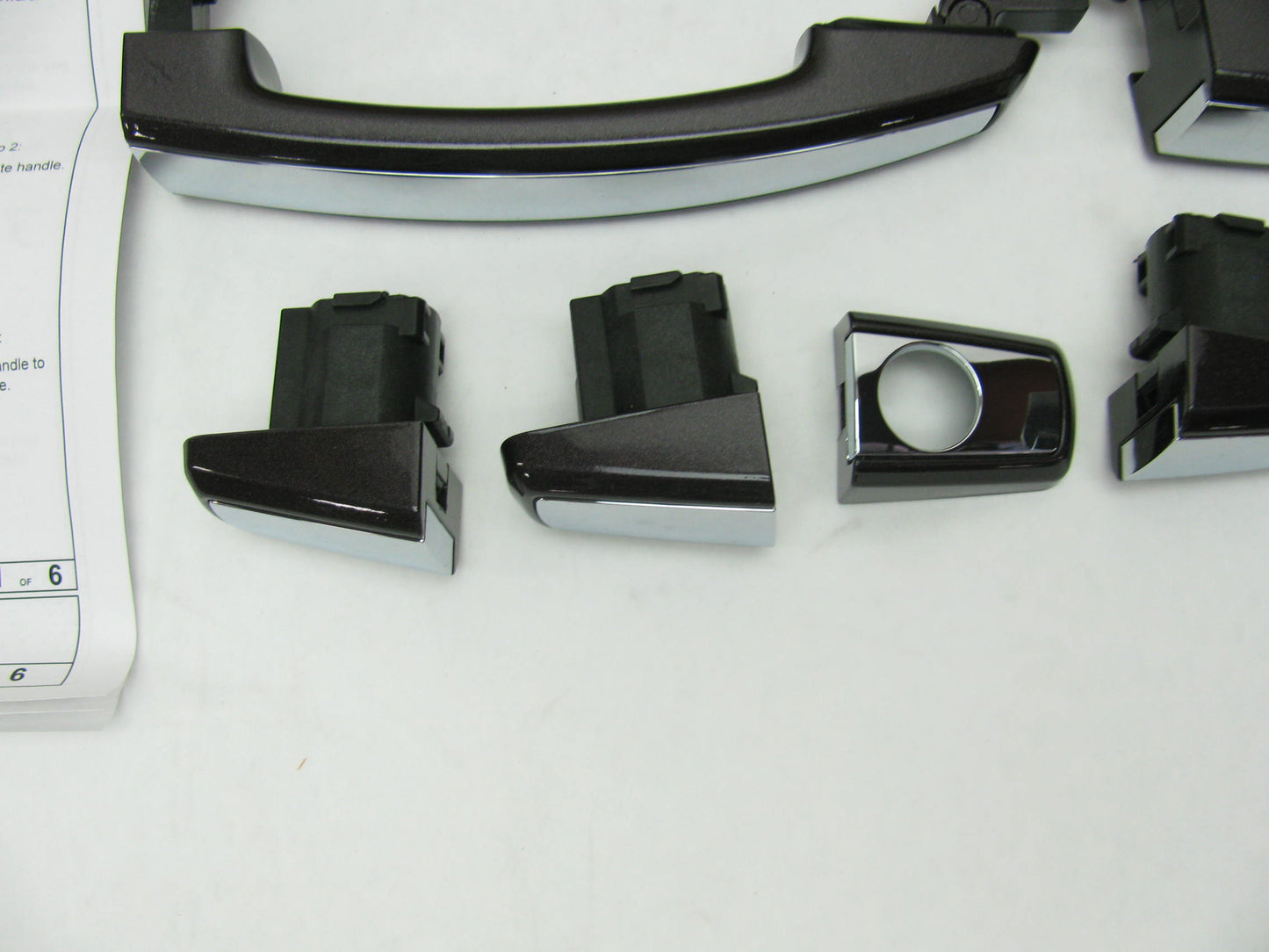 OEM GM 4-PC Exterior Door Handle Set Sable Metallic W/chrome Strip 23207130