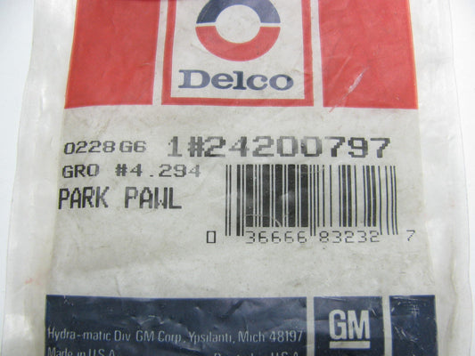 NOS OEM GM Delco 24200797 Automatic Transmission Parking Pawl