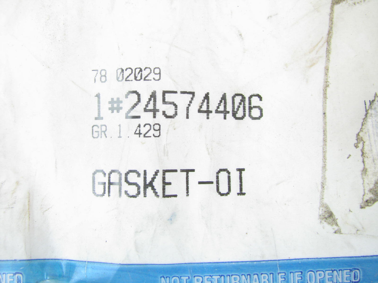NEW - OEM GM 24574406 Engine Oil Pan Gasket