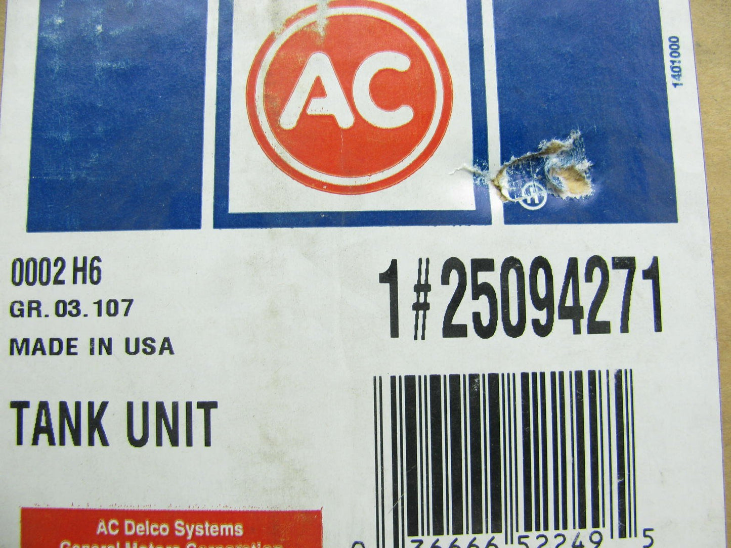 NOS OEM GM 25094271 Fuel Level Sender Sending Unit - Workhorse - UNKNOWN EXACT