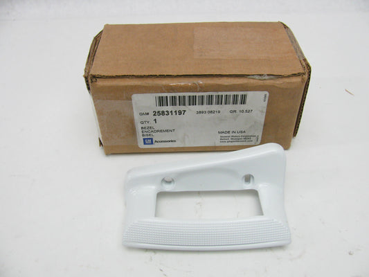 NEW OEM Right Passenger Door Release Bezel 25831197 Artic White For C6 Corvette