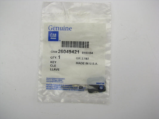 NOS OEM GM 26049421 Uncut Key Blank - VATS # 9