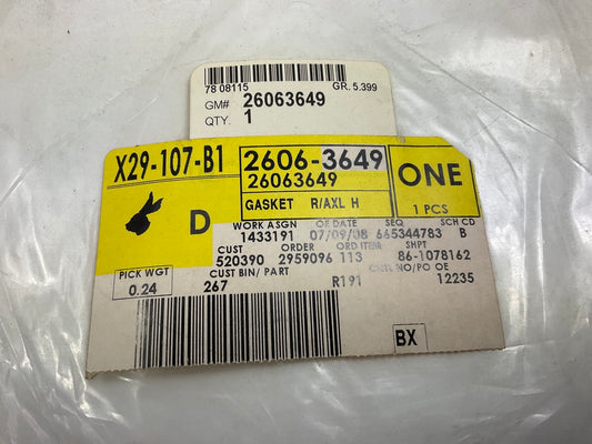 NEW - OEM GM 26063649 Differential Cover Gasket