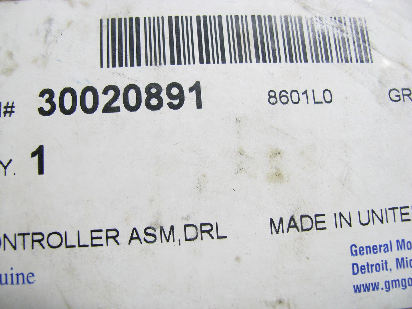 NEW OEM GM 30020891 Daytime Running Lamp Control Module DRL 99-00 Chevy Tracker