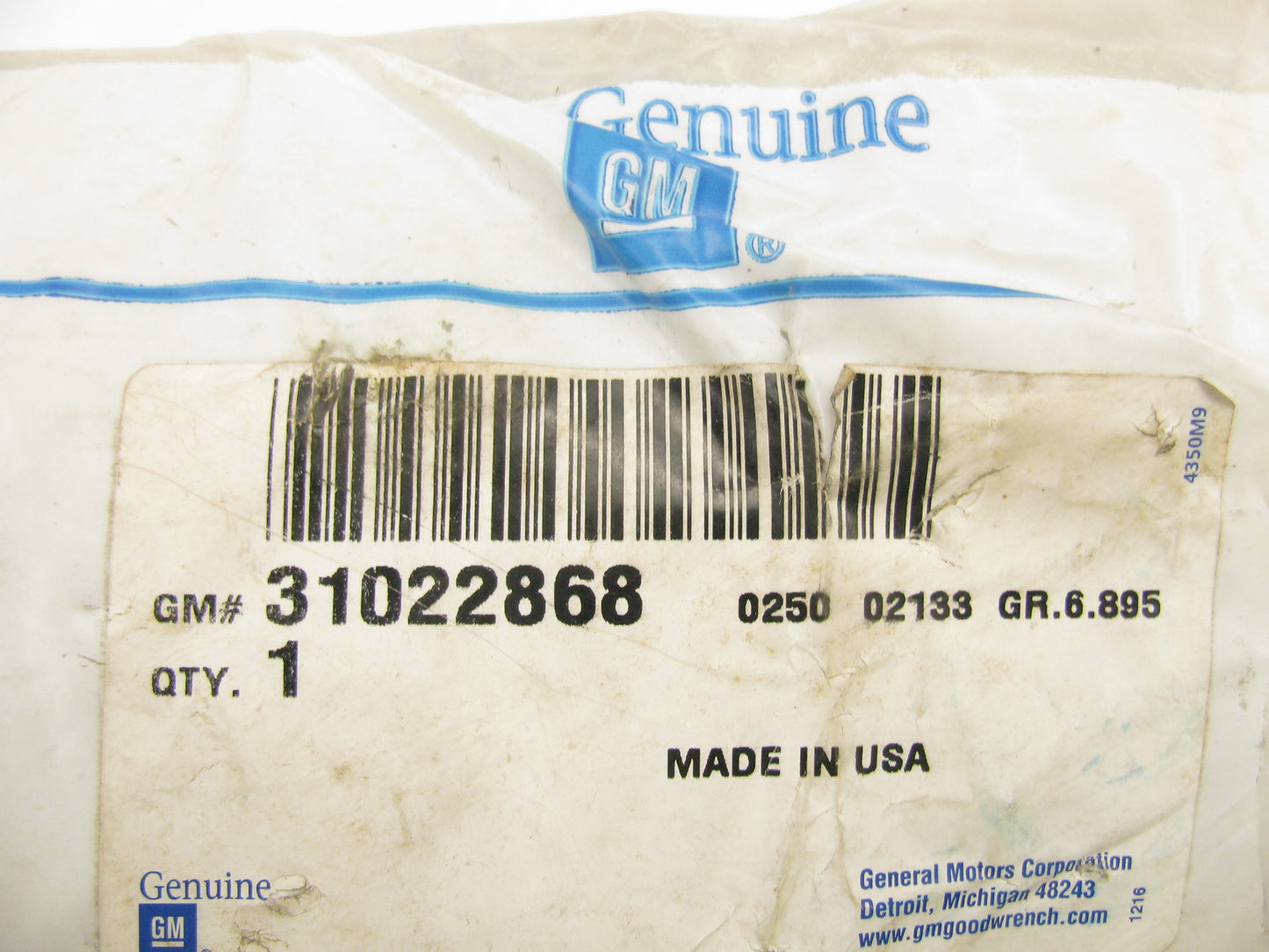 NOS - OEM GM 31022868 Steering Idler Arm - 26031951