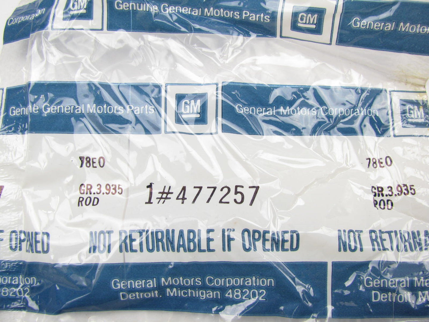 NOS OEM GM 477257 Mechanical Fuel Pump Push Rod - Buick Olds Pontiac 2.8L 173 V6