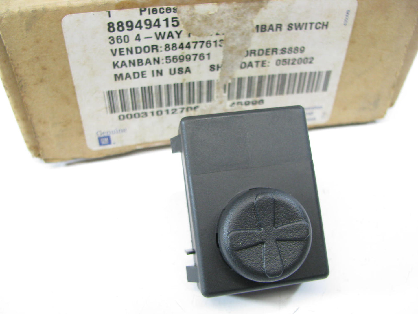 NEW - OEM GM 88949415 4 Way Power Seat Lumbar Switch