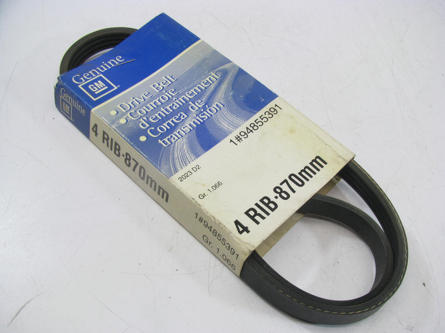 NEW - OEM GM 94855391 Serpentine Belt - 0.56'' X 35.00'' - 4 Ribs