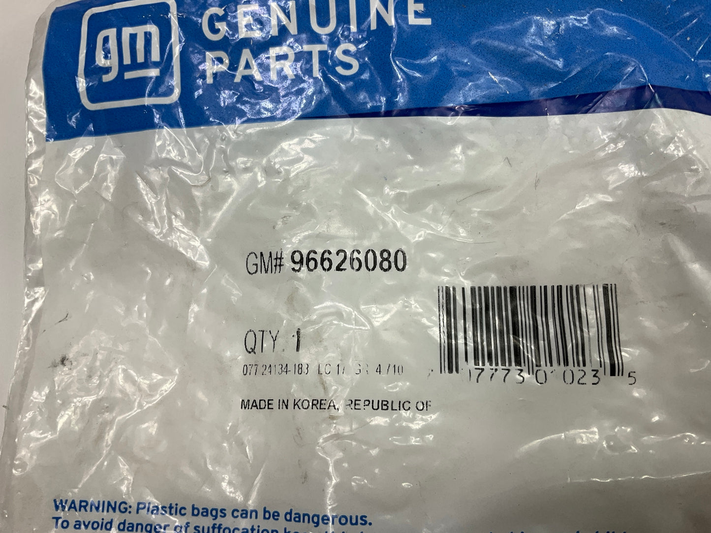 NEW - OEM GM 96626080 Rear ABS Wheel Speed Sensor
