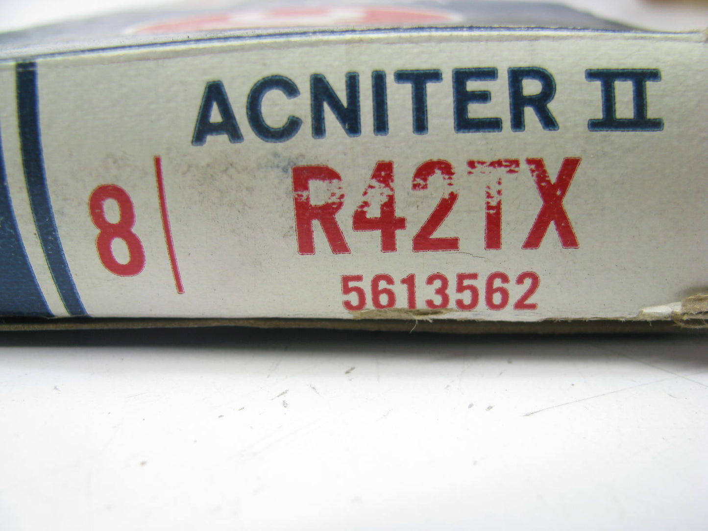 (8) NEW - OEM GM R42TX AC Acniter II Ignition Spark Plug Green Ring - 5613562