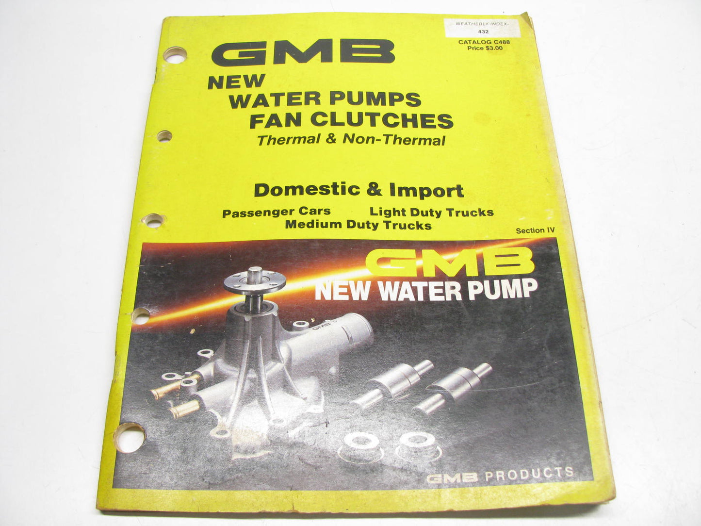 GMB C488 New Water Pumps And Fan Clutches - Domestic & Import # 432