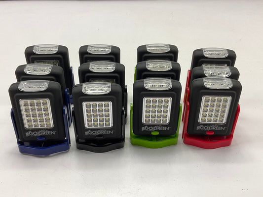 (12) Go Green GG-113-23PAD LED Flashlight Worklights, 130 Lumen, 3 AAA Batteries