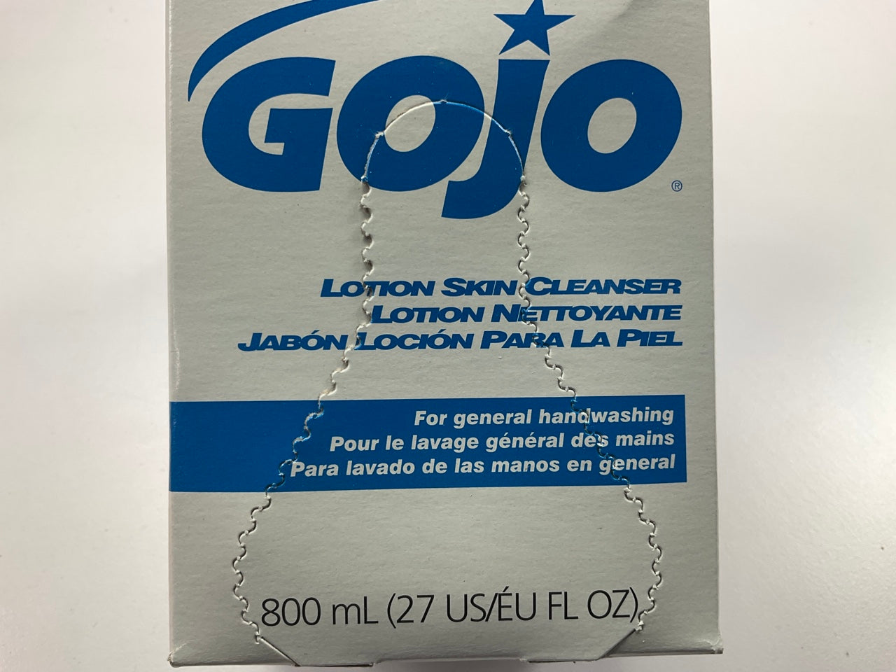 GOJO 9112-12 Lotion Soap Skin Cleanser, 800 Ml Refill GOJO Bag-in-box Dispenser