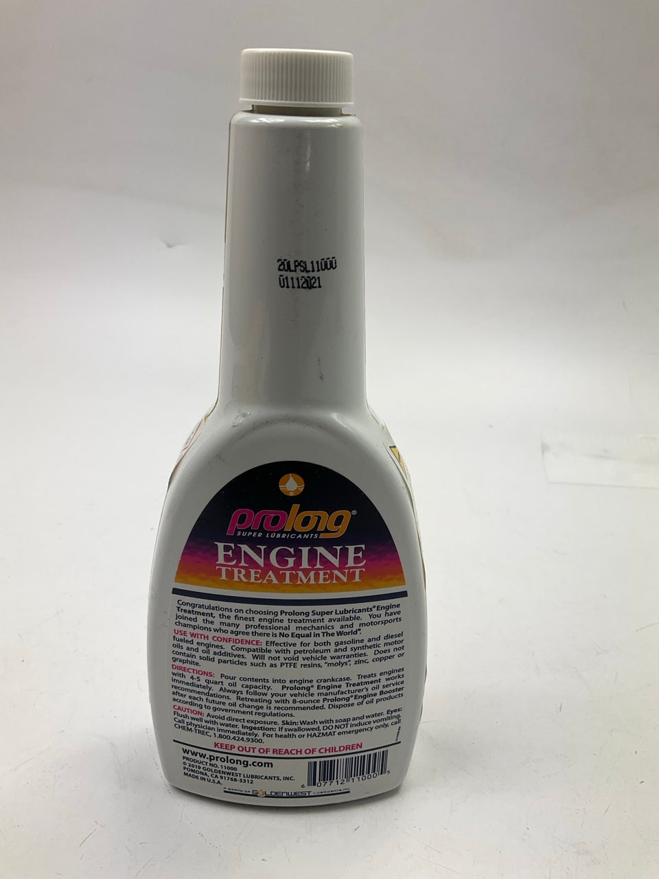 PSL11000 Engine Treatment - 12 Oz, White For Gas & Diesel Engines