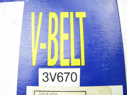 Goodyear 3V670 Accessory Drive Cogged V-Belt - 3/8'' X 67''