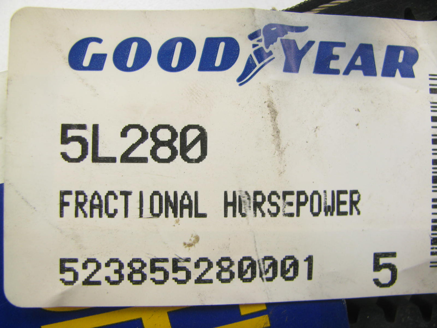 Goodyear 5L280 Lawn & Garden Power Equipment Accessory Drive Belt - 5/8'' X 28''