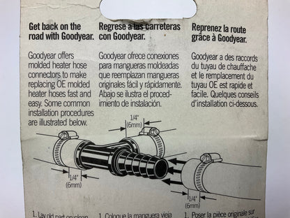 (5) Goodyear 64089 1/2'' 3-Way T Heater Hose T-Connectors